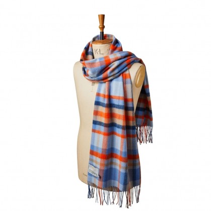 Lambswool Bright Check Scarves