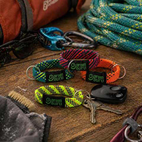 Upcycled Climbing Rope Keyrings