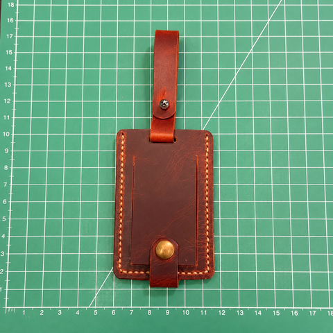 Stitched Leather Luggage Tags