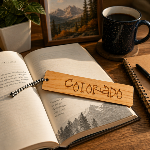 Custom Cherry Wood Bookmark