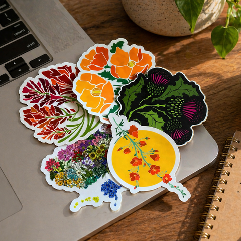High Desert Wildflower Stickers