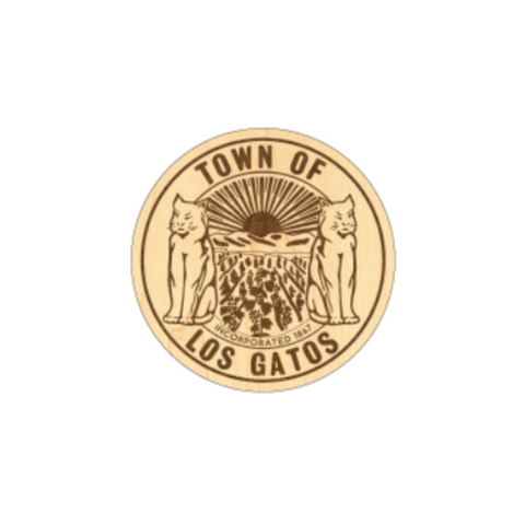 Seal of the Town of Los Gatos on a white background