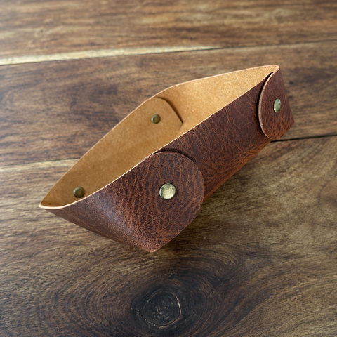 Custom Leather Valet Tray