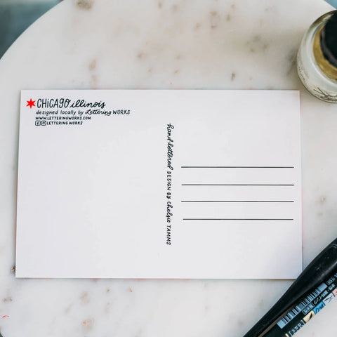 Hand-Drawn Chicago Postcards