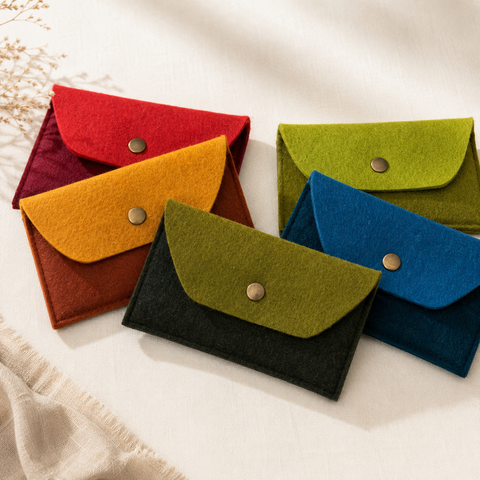 Felted Wool Organizer Pouch
