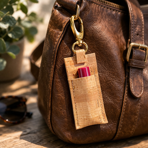 Genuine Cork Lip Balm Holder