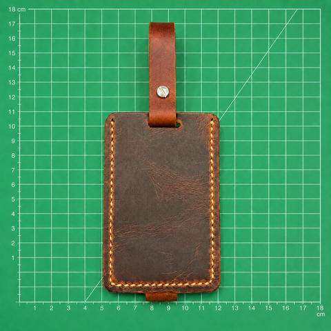 Stitched Leather Luggage Tags
