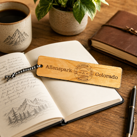 Custom Cherry Wood Bookmark