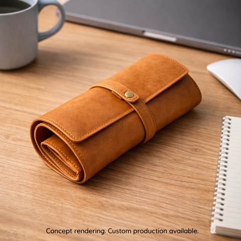 Full-Grain Leather Tech Organizer