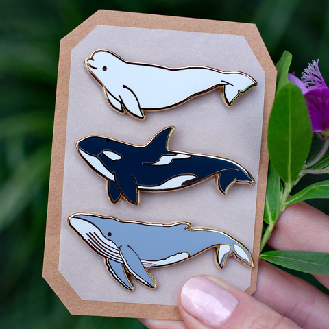 Flora Fauna Enamel Pins
