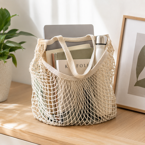 Cotton Mesh Market Bags