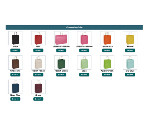 Premium Shadow Stripe Kraft Bags
