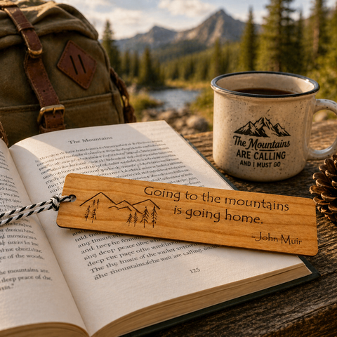 Custom Cherry Wood Bookmark