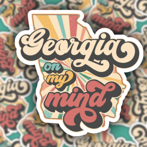 Georgia On My Mind Sticker