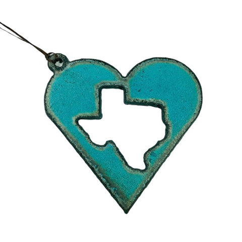 Your State Iron Heart Ornament