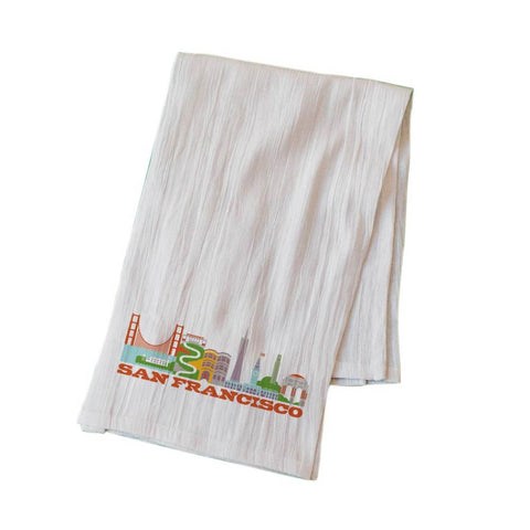 San Francisco Cityscape Tea Towel
