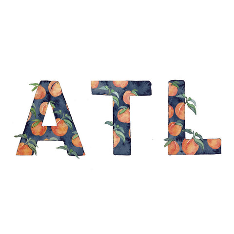 Atlanta Peaches Art Print