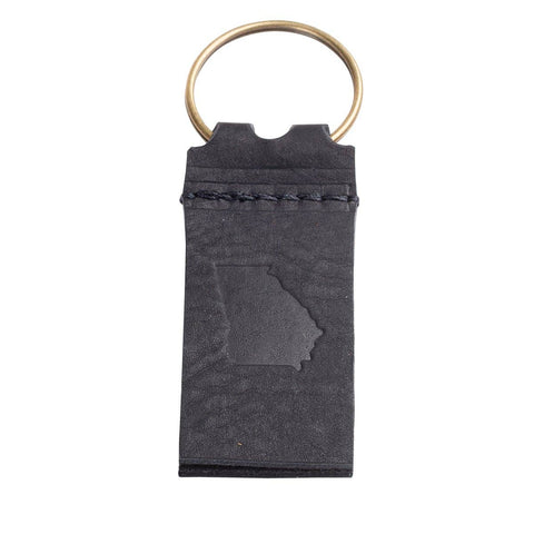 Georgia (State of) Leather Key Chain