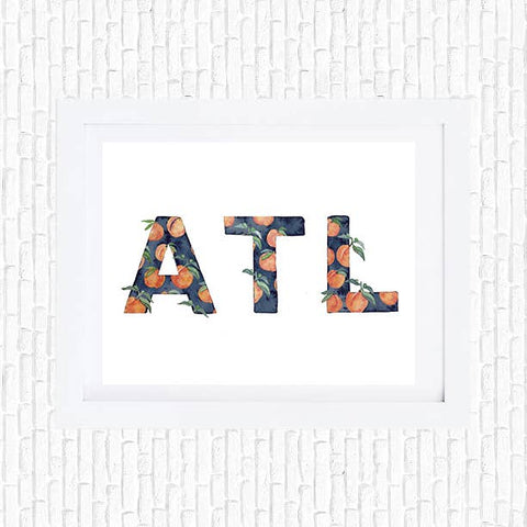 Atlanta Peaches Art Print